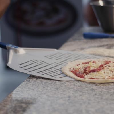 Gi.Metal A-32RF Azzurra Aluminium Perforated Pizza Peel